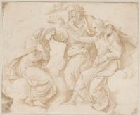 B 093
<br/>
Kroning van Maria
<br/>
<em>Giulio Romano (1499-1546) - kopie naar</em>
